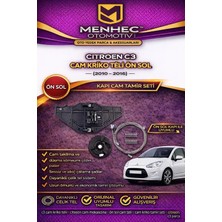 Menhec Otomotiv Citroen C3 Cam Kriko Teli Ön Sol (2010-2016) – Kapı Cam Tamir Seti
