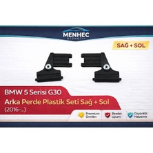 Menhec Otomotiv Bmw 5 Serisi G30 Arka Perde Plastik Seti Sağ + Sol | Perçinli Tamir Seti (2016-…)