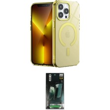 Toyigoo Ieg™ Iphone 15 Pro Kılıf Yankı Çizgi - Siyah 360 Mat Full Body Arka Koruyucu