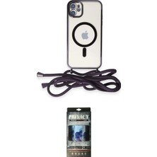 Toyigoo Ieg™ iPhone 11 Kılıf Eksen Özel Seri - Siyah 34D Hayalet Izgaralı Cam