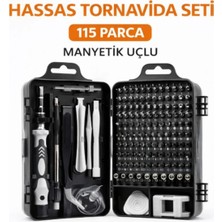 Generic 115 Parça Manyetik Uçlu Hassas Tornavida Seti