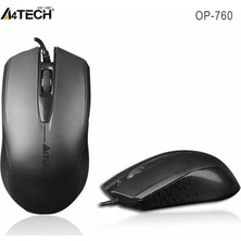 A4 Tech OP-760 USB 1000DPI Siyah Mouse