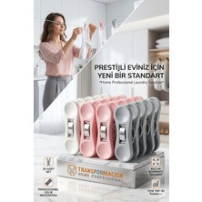 Transformacion Profesyonel Çamaşır Mandalı | 20'li Çelik Mekanizmalı Iz Bırakmaz Mandal Seti 723088