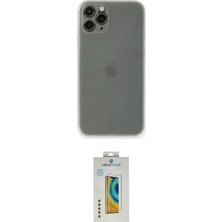 Toyigoo Ieg™ iPhone 11 Pro Max Kılıf Yadigar Yansıma Serisi - Siyah Polymer Nano Ekran Koruyucu