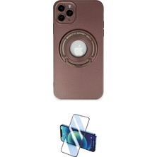 Toyigoo Ieg™ Iphone 12 Pro Max Kılıf Eksen Klasik Prime - Siyah 3D Antistatik Cam Ekran Koruyucu