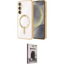 Toyigoo Ieg™ Galaxy S24 Kılıf Nova Işık Özel Seri - Siyah Bilvis Hayalet Cam Ekran Koruyucu