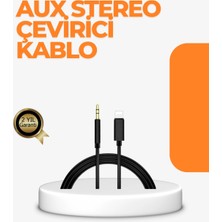 Najmaddin Lightning Girişli Cihazlar Için 3.5mm Aux Ses Kablo Dönüştürücü 1m -Com
