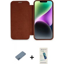 Marsilyan™- iPhone 12 Kılıf Siluet Minimal Serisi - Şeffaf Pasifik Cam Ekran Koruyucu + Mavi Shine Kamera Lens Koruma Cam