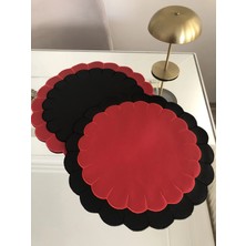 AGBTREND 2 Adet Özel Tasarım Dilimli 2 Renkli Suni Deri Nakışlı Supla Lüks Amerikan Servisi 40CM