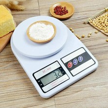 Generic Hassas Dijital Mutfak Terazisi 10 kg Kapasiteli LCD Ekranlı Elektronik Tartı Beyaz