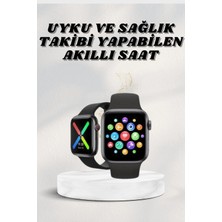 Najmaddin Akıllı Saat Wireless Şarj Yüksek Çözünürlüklü Müzik Dinleme Sesli Cevaplama -Co