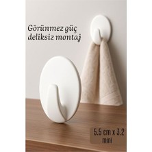 Rivera Tech Rvrhb Mini Kendinden Yapışkanlı Duvar Askısı – 5.5 x 3.2 cm | Iz Bırakmaz Güçlü Tutuş