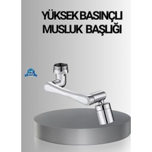 Najmaddin 1080° Dönebilen Musluk Başlığı Robotik Kol Havalandırıcı Çok Yönlü Su Yönlend