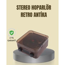 Najmaddin Saatli Gece Işıklı Hoparlör – Modern ve Vintage Tasarım -Com