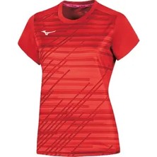 Mizuno Chiba Tee Kadın Tişört Kırmızı