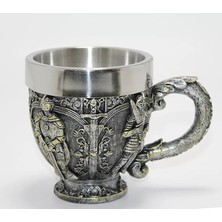 Kanonik Education Şövalye Kabartmalı Paslanmaz Çelik Kupa Bardak