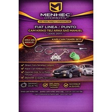 Menhec Otomotiv Fiat Linea Punto Cam Kriko Teli Arka Sağ (2005-2017) Manuel – Kapı Cam Tamir Seti