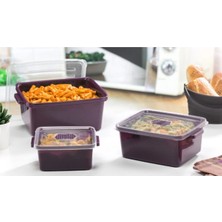Generic Bölmeli Mikrodalga Uyumlu Yemek Kabı Lunch Box Sızdırmaz Saklama Kabı Siyah