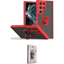 Toyigoo Ieg™ Galaxy S25 Ultra Kılıf Yörünge Çizgi - Siyah Bilvis 3D Cam Ekran Koruyucu