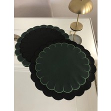AGBTREND 2 Adet Özel Tasarım Dilimli 2 Renkli Suni Deri Nakışlı Supla Lüks Amerikan Servisi 40CM