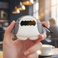 Caseonn Huawei Freebuds Pro 4 Kılıf Karakter Figürlü Köpekbalığı
