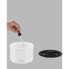 Prativas 3D Alev Işıklı Aromaterapi Makinesi – 360 ml Su Kapasiteli Sessiz Difüzör