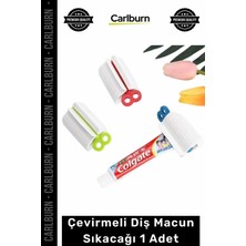 Carlburn Pratik Ergonomik Tasarruf Sağlayan Kaliteli Banyo Aparatı Çevirmeli Diş Macun Sıkacağı 1 Adet