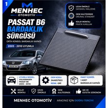 Menhec Otomotiv Volkswagen Passat B6 2006-2011 Orta Konsol Sürgülü Kapak Gri Bardaklık Kapağı 3C0857503 Oem Uyumlu
