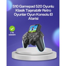 Najmaddin 500 Oyunlu Nostaljik El Tipi Oyun Konsolu Taşınabilir Şarjlı Cihaz Renkli Ekran ve Tv