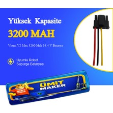 Ümit Maker Viomi V2 Max Robot Süpürge 3200 Mah 14.4 V Yanmaz Batarya