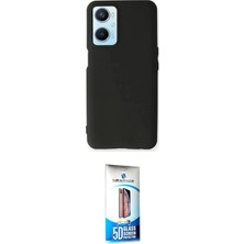 Toyigoo Ieg™ Oppo A96 Kılıf Kozmos Yansıma Özel Seri - Siyah 5d Eko Cam Ekran Koruyucu