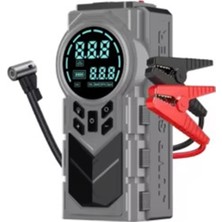 Najmaddin Şarjlı 8.000 Mah Taşınabilir Çanta Araç Akü Şarj Takviyeli Işıklı Hava Kompres�