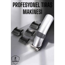 Najmaddin 4 Taraklı Taşınabilir Profesyonel Saç ve Sakal Kesme Tıraş Makinesi -Com
