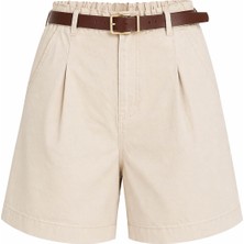 Trender 5448 Kemerli Taş Kadın Şort 26YTG5000019