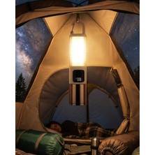 Najmaddin LED Kamp Lambası USB Şarjlı 500 Lümen Parlaklık Güç Göstergeli Taşınabilir Fener