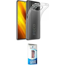 Toyigoo Ieg™ Pocophone X3 Kılıf Zirve Doku - Siyah 5d Eko Cam Ekran Koruyucu