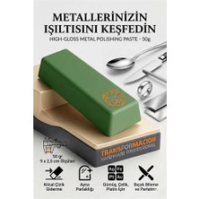 Sb Shopping Yeşil Cila 50GR Çelik Platin Beyaz Altın Titanyum Krom Ayna Parlaklığı Parlaklık Macunu 723043