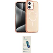 Toyigoo Ieg™ Iphone 12 Kılıf Eksen Doku Koleksiyonu - Şeffaf Pasifik Cam Ekran Koruyucu