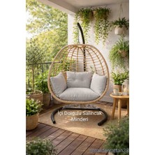 Rattano Garden *Minderi İÇİ Dolgulu ve kılıflıdır.SALINCAK FİYATA DAHİL DEGİLDİR
