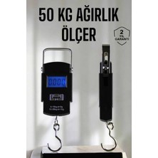 Najmaddin Ağırlık Ölçer 50 kg El Terazisi El Kantarı Pilli LED Ekran -Com