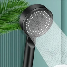 Generic 5 Modlu Duş Başlığı Basınç Artırıcı Siyah El Duşu (Hortum Dahil Değildir) Siyah