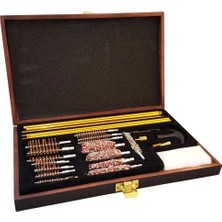 Najmaddin -27PARÇA Ahşap Kutu Evrensel Tabanca Temizleme Seti -Com