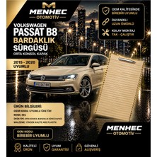 Menhec Otomotiv Passat B8 Bardaklık Kapağı Sürgülü Kapak Orta Konsol Bej 2015-2020
