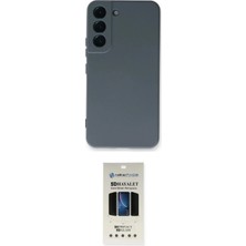 TKÇ Ieg™ Galaxy S23 Plus Kılıf Ahenk Serisi - Siyah 5d Hayalet Cam Ekran Koruyucu