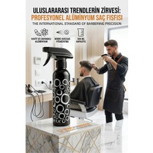 MiraLive Alüminyum Metal Berber Kuaför Su Spreyi Şişesi Profesyonel Saç Fısfısı 300 ml 723020