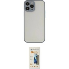 TKÇ Ieg™ Iphone 14 Pro Kılıf Ahenk Çizgi Serisi - Siyah 6d Mat Seramik Hayalet Nano Ekran Koruyuc