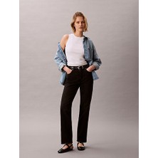 Calvin Klein Kadın Yüksek Bel Midnight Siyah Jean