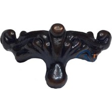 Najmaddin Köşe Etekli Sandık Ayağı, Kutu Ayak 1,5 cm - Eskitme, 100 Adet -Com