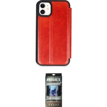 TKÇ Ieg™ Iphone 11 Kılıf Zirve Yansıma Serisi - Siyah 34D Hayalet Izgaralı Cam