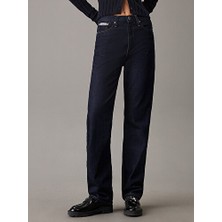 Calvin Klein Kadın High Rise Straight Jean Pantolon